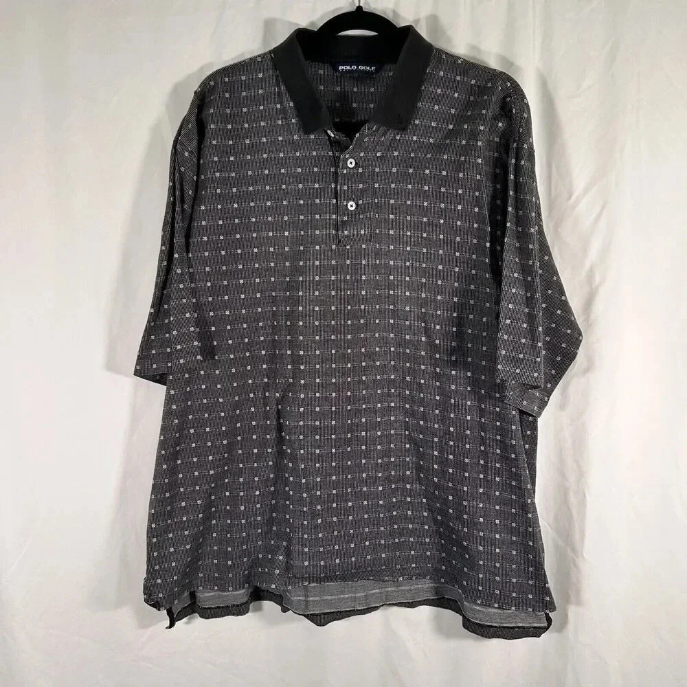 Polo Golf Ralph Lauren Shirt Men's XXL Grey Short Sleeve Collared Pima Cotton